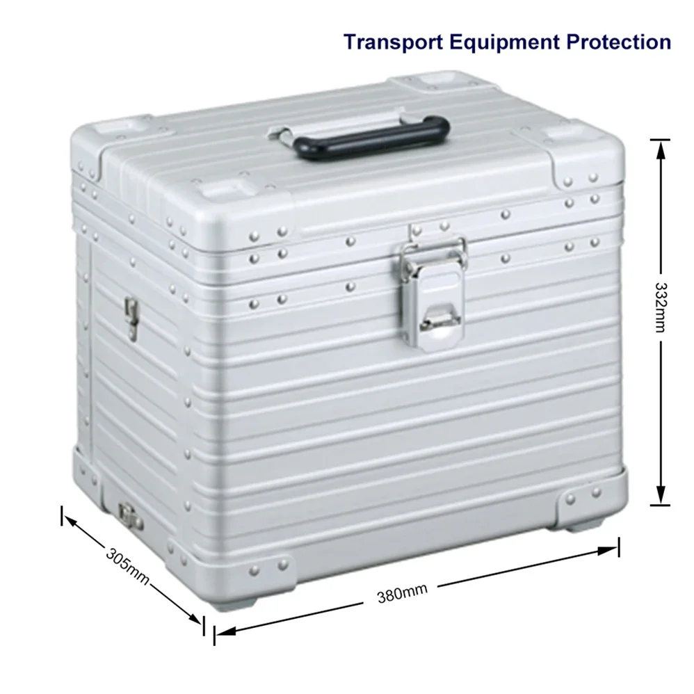 medical kit box easy carrying handle aluminum case with wheels and foam waterproof box briefcase