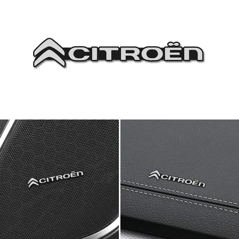 Insignia de altavoz estéreo de Audio 3D para coche Citroen, pegatina, accesorios para Citroen C1 DS3 C2 C3 Vts C4 Saxo C4L C5 C6 C8 Xsara