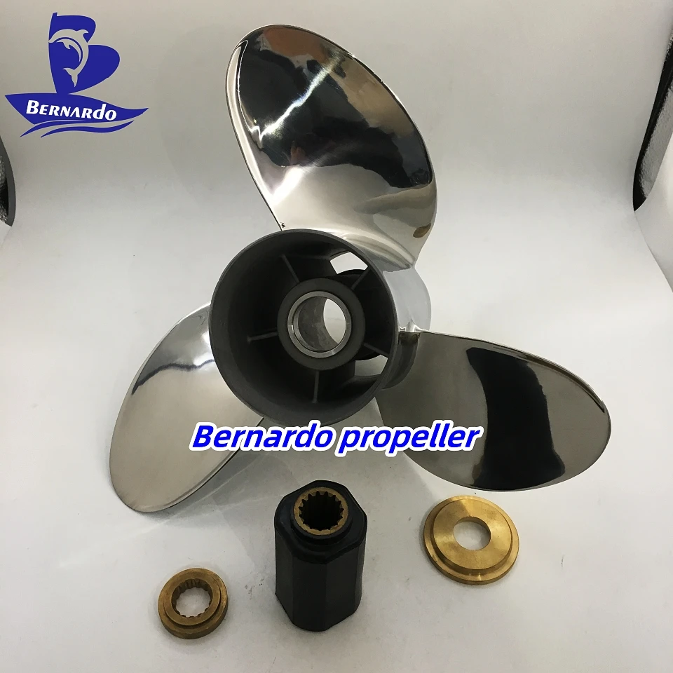 Bernardo Propeller 15 5/8x23 Fit Mercury Outboard Engines 175 HP 225HP 300HP Stainless Steel 15 Tooth Spline RH 48-8M0040404