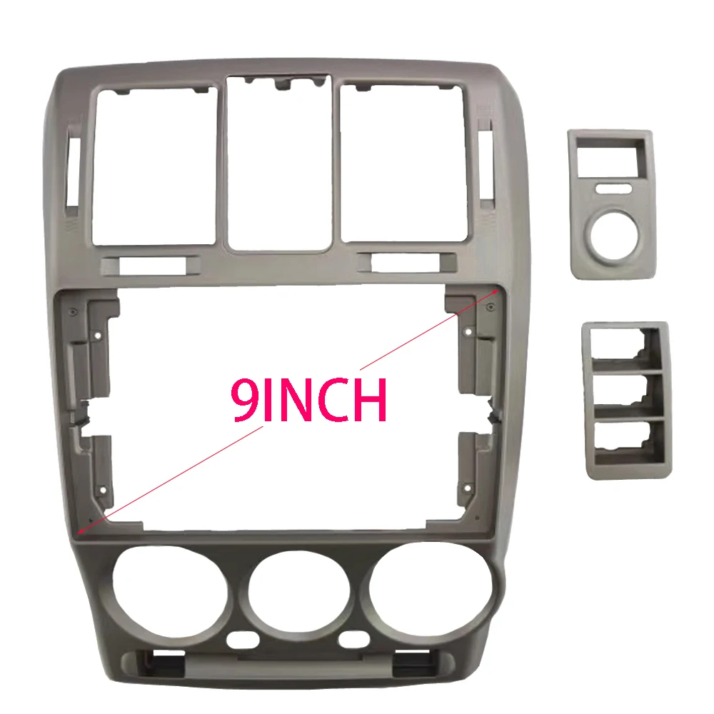 9 INCH 2 Din Car Audio Frame GPS Navigation Fascia Panel Car DVD Plastic Frame Fascia For 2004-2006 HYUNDAI GETZ 