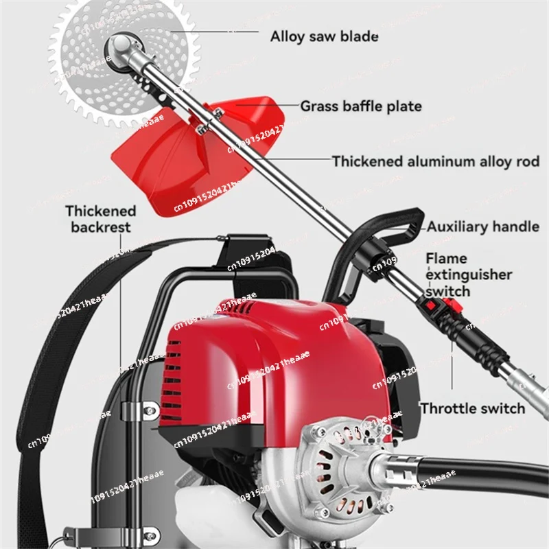 

Подходит для бокового подвесного культиватора с садовыми инструментами для прополки, эффективная газонокосилка с двигателем GX35, четырехтактная, ранцевая.