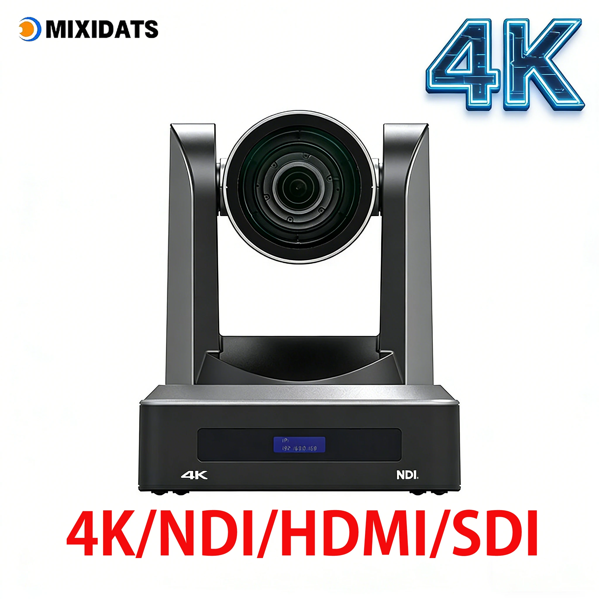 

PTZ-камера 4K 60fps с AI-трекингом, 12x, 20x, 30x зумом, поддержкой интерфейсов NDI, HDMI, SDI, USB и сетевых портов
