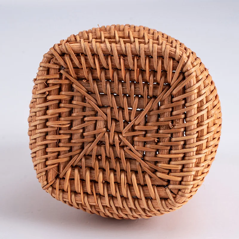 Handmade Autumn Vine Pen Holder Decorative Tea Ceremony Stationery Organizer For Makeup Brushes Writing Tools