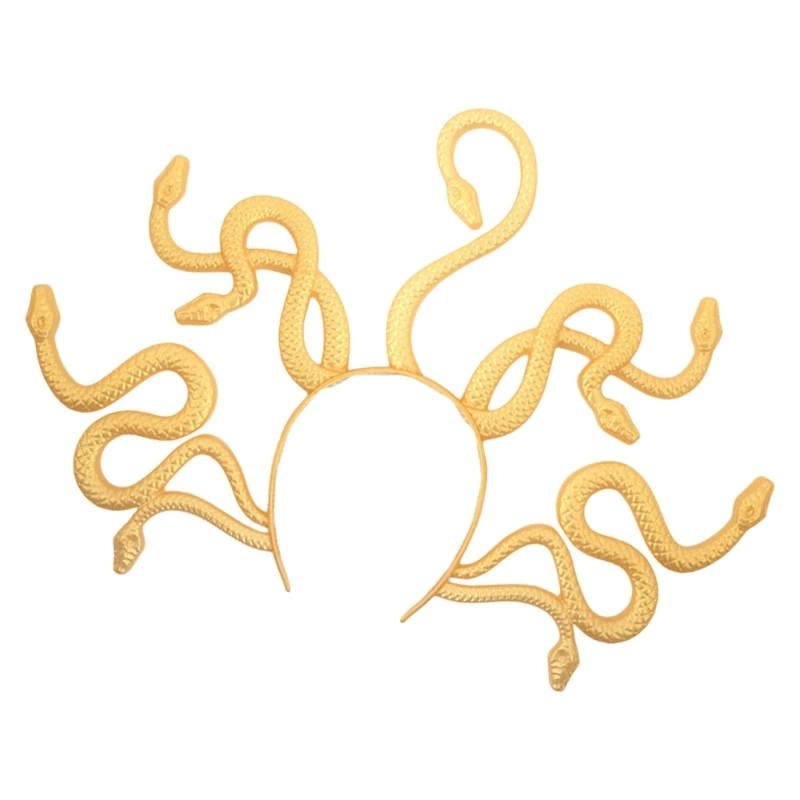 3D Snake Hairband Cosplay Party Costume Props Snake Gorgon Headband Holiday Masked Balls Headpiece Clothing Accessories
