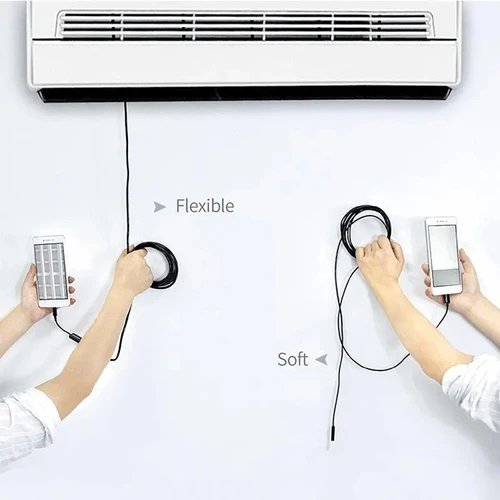 Imagen 2 del producto Endoscopio HD1944P de enfoque automático de 8mm para coches, teléfono Android tipo c, Mini cámara de inspección de alcantarillado de 5MP, endoscopia, boroscopio Usb de 1-20m