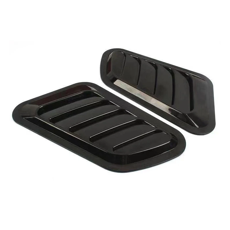 Car Hood Black Color Vent Cover Trims Protector ABS Chrome Styling 2016 2017 2018 For Jeep Renegade Accessories