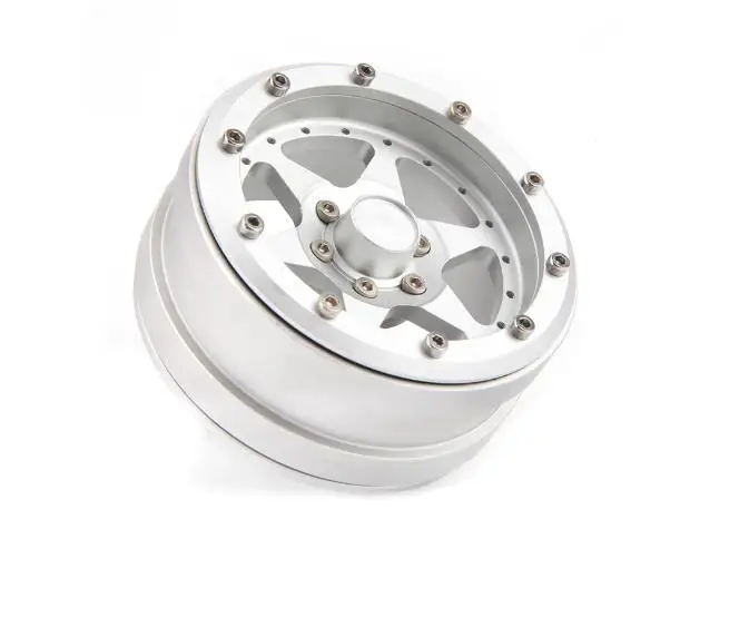 D1RC 4pcs 2.2‑Inch Aluminum Simulation Wheel Rims, RC Crawler Upgrade Parts for Traxxas TRX‑4, Axial SCX10 III