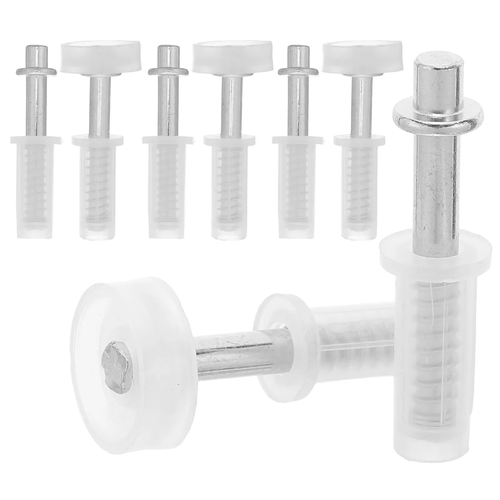 8Pcs Bi-Fold Door Track Guide Kit Heavy-Duty Silent Pivot Hinges Folding Closet Wardrobe Pantry Bifold Door Hardware Smooth