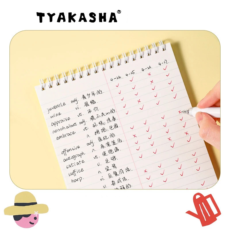 New Japan KOKUYO Co Branded Limited Edition Flip Up Shorthand Notebook Notepad Left and Right Columns 60 Pages Student