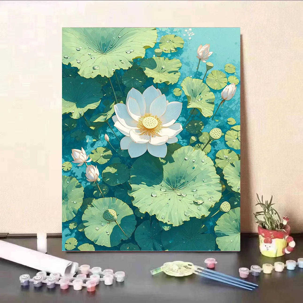 

7724010 Digital Oil Painting DIY Coloring Digital Painting Hanging Painting Plants Flowers Landscape Decoration Painting