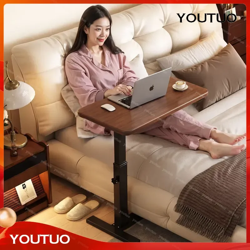 Mobile Computer Desk Lifting Study Table Folding Desk for Home Bedroom Bedside Table Simple Nightstand Workstation