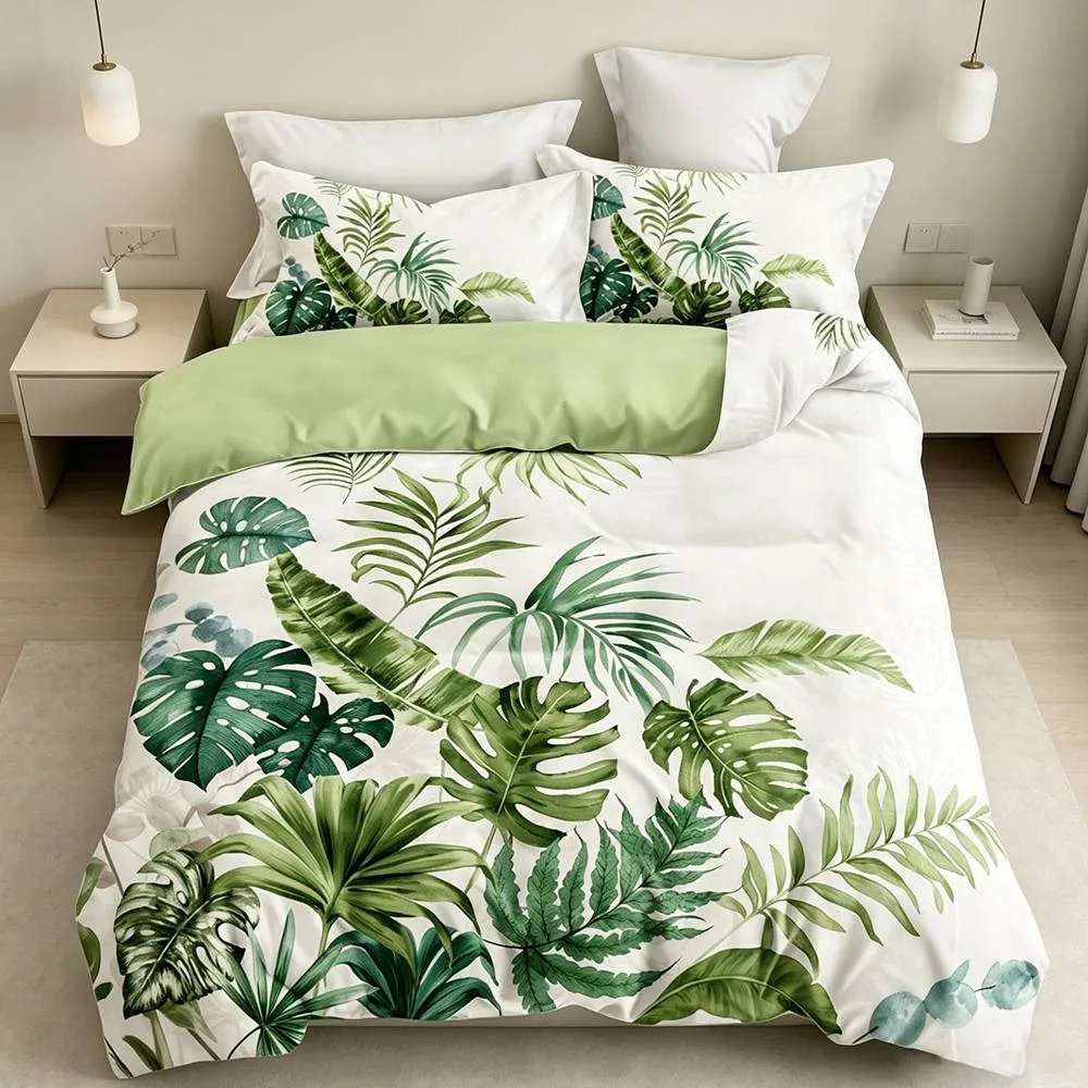 tropical-green-palm-monstera-leaf-duvet-cover-set-botanical-fern-leaves-print-soft-breathable-bedding-machine-washable-bedroom