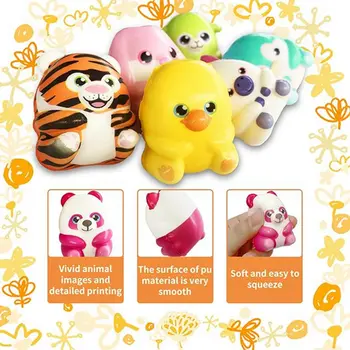 6/12包裝 兒童成人迷你可愛減壓捏捏樂 隨機慢回彈軟萌玩具 嘉年華禮品袋填充物 12 最佳銷售 卡哇伊 - №12