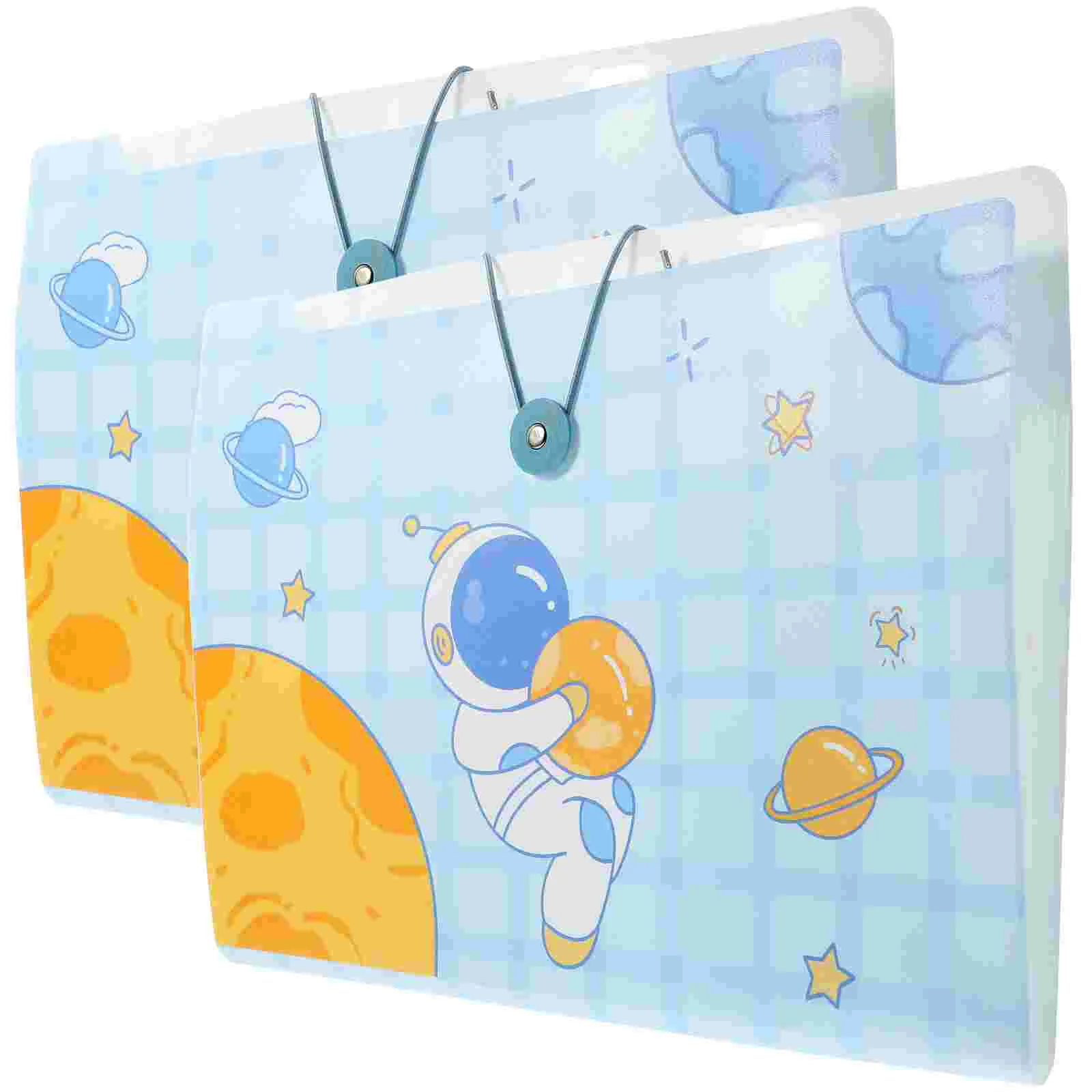 2 Pcs File Holder Organizer Folder Data Bag Plastic Accordion Expandable Folders Small Manager