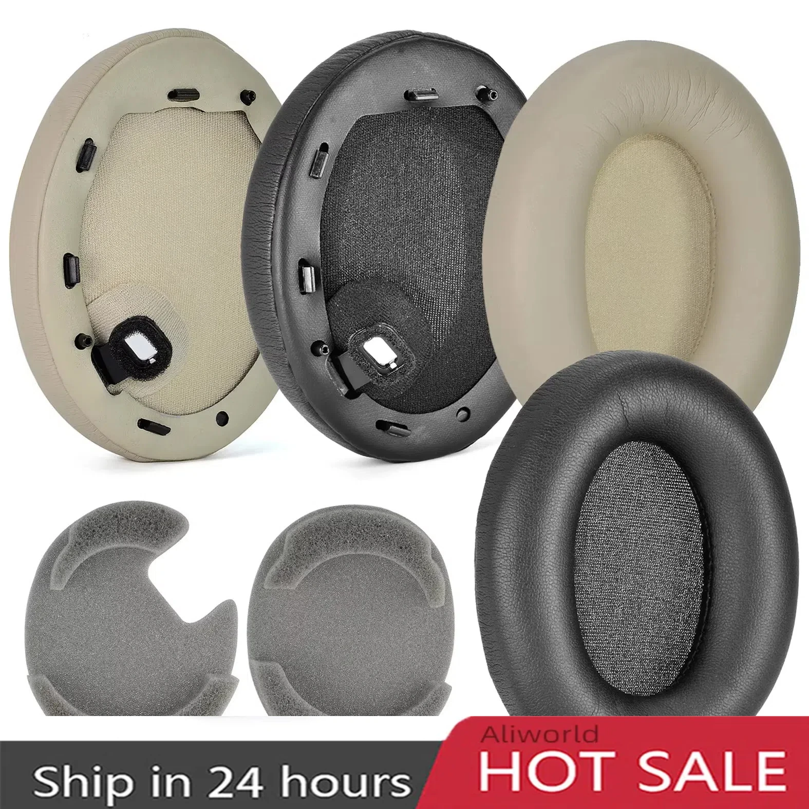 Cuscinetti di ricambio per Sony Wh-1000XM4 WH1000XM4 Cuffie wireless Sony Auricolare 1000XM4 Cuscino auricolare, custodia paraorecchie, copertura