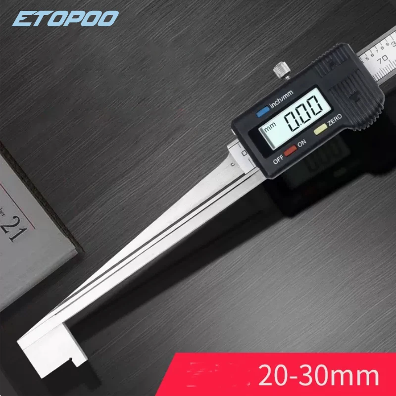0.2-10mm 5-15mm 10-20mm 15-25mm 20-30mm 30-40mm Digital wedge feeler electronic display feeler gauge vernier caliper