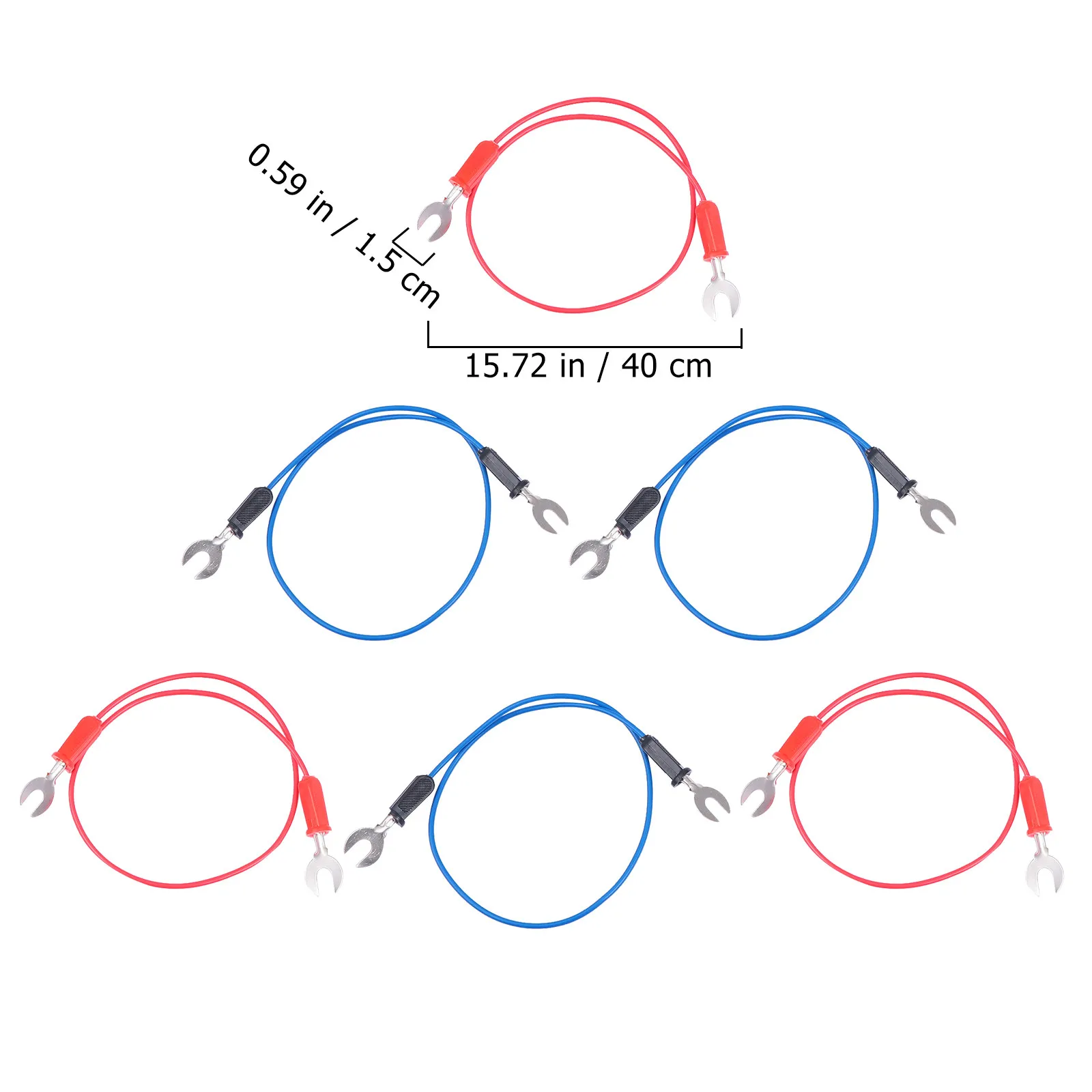 6Pcs Educational U-Shaped Wiring Fork Wire for Physics Class Lab Learning Development Kids Stem