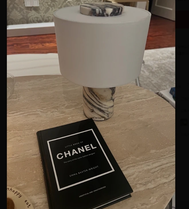 The Column - Marble Base Table Lamp review photo by Mariella Flatley