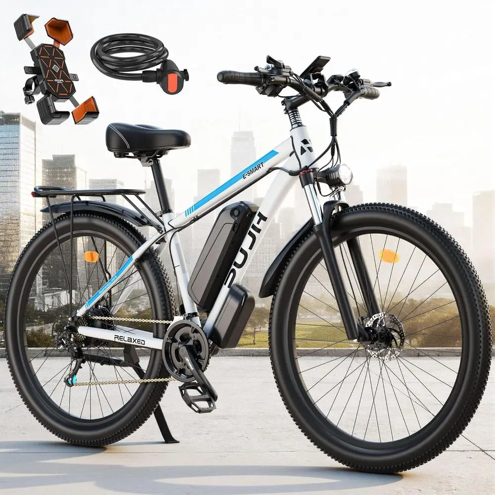 

High-Speed Adult Electric Bike: 34MPH, 80-Mile Range, 29 Tires, 48V 17.5Ah Battery