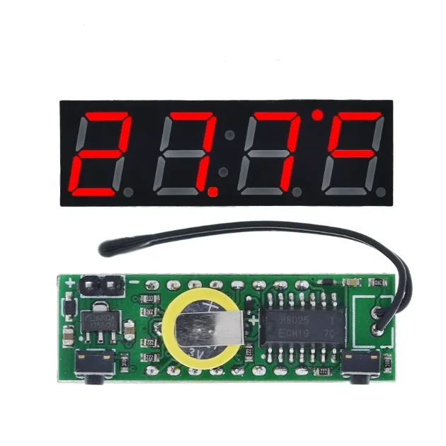 RX8025 DS1302 Red Blue Green LED Electronic Clock High Precision Clock Module Clock Temperature DC 5V-30V
