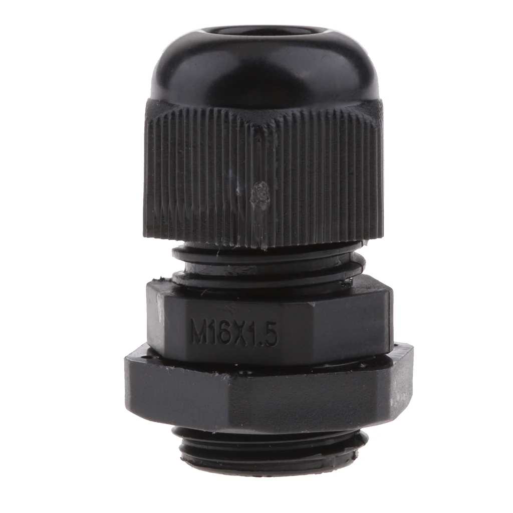 Cable Glands Waterproof Nylon 66 Stuffing Gland Joint IP68 Dust-proof Cable Fixing Kit for Marine and Outdoor Projects