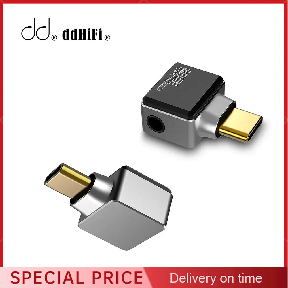 

DD ddHiFi TC35C USB-C to 3.5mm Headphone Adapter Amp Lossless Music Decoder, ALC5686 DAC Chip, Up to 32bit / 384kHz PCM Decoding