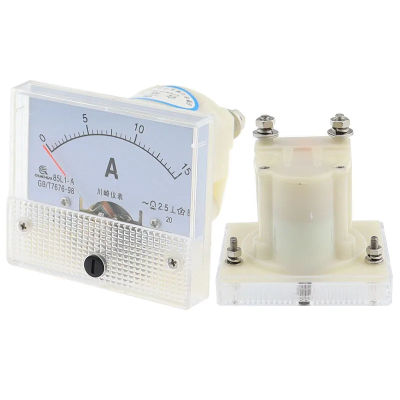 85L1 AC Pointer type Analog Current Meter Panel 1A 2A 3A 5A10A 15A 30A 50A 75A 100A 150A 200A 300A 400A 500A Mechanical Ammeter