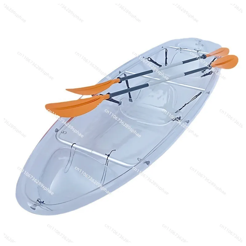 Transparent boat on water Transparent single double 3 people Transparent boat
