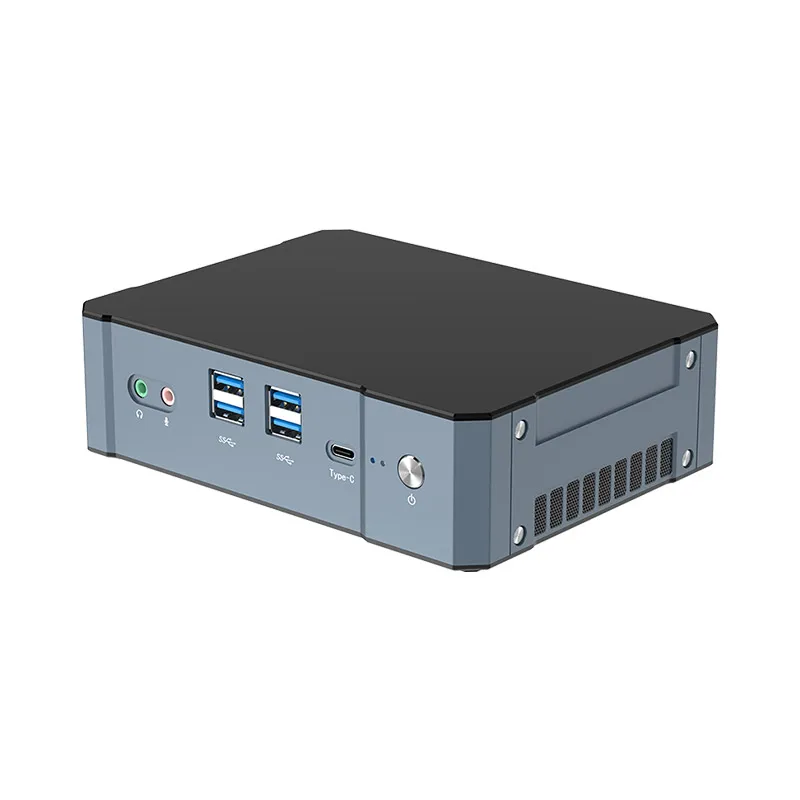 BEBEPC MINI PC 2*HDMI2.0 1*DP1.4 2*DDR5 SODIMM 2*Intel i225/i226 Intel Core i5-1340P 1.9 GHz M.2 NVME 2280 SSD Fanless pc