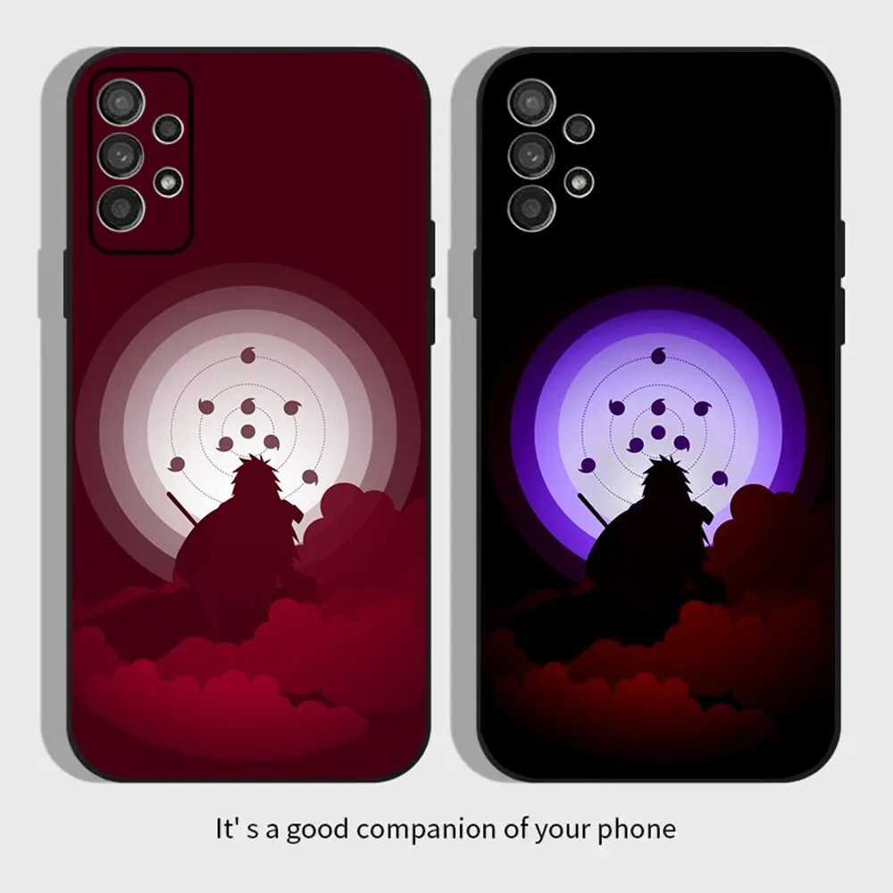 Cool Anime Phone Case For Samsung Galaxy A13,A21s,A22,A31,A32,A52,A53,A71,A80,A91 U-Uchiha M-Madara I-Itachi Soft Black Cover