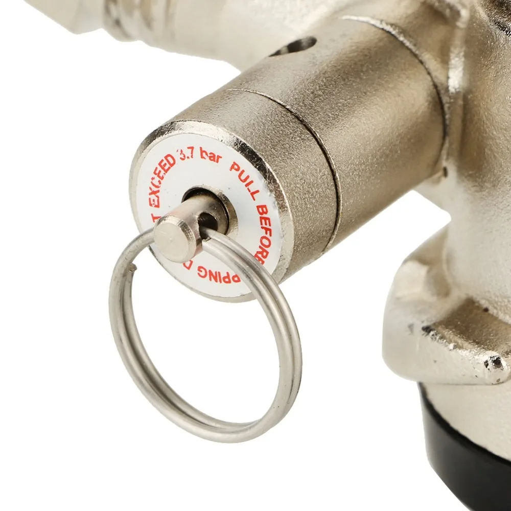 7 piece Sealing Washer Beer Keg Coupler Hose Clamp O.D 1/4'' Safety Pressure Relief Valve 5/16'' Gas Barb Keg Coupler D System