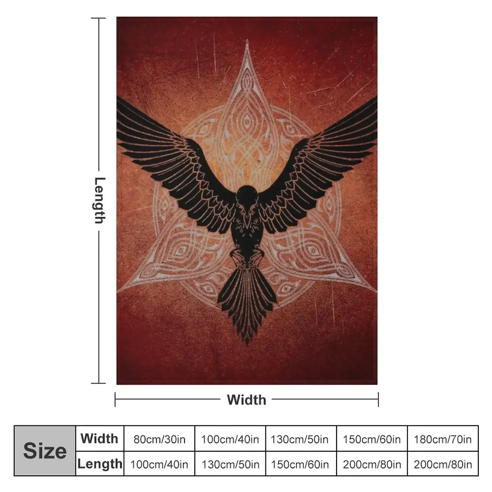 Raven Throw Blanket Tourist funny gift Luxury Bed Fashionable bed plaid Summer Blankets