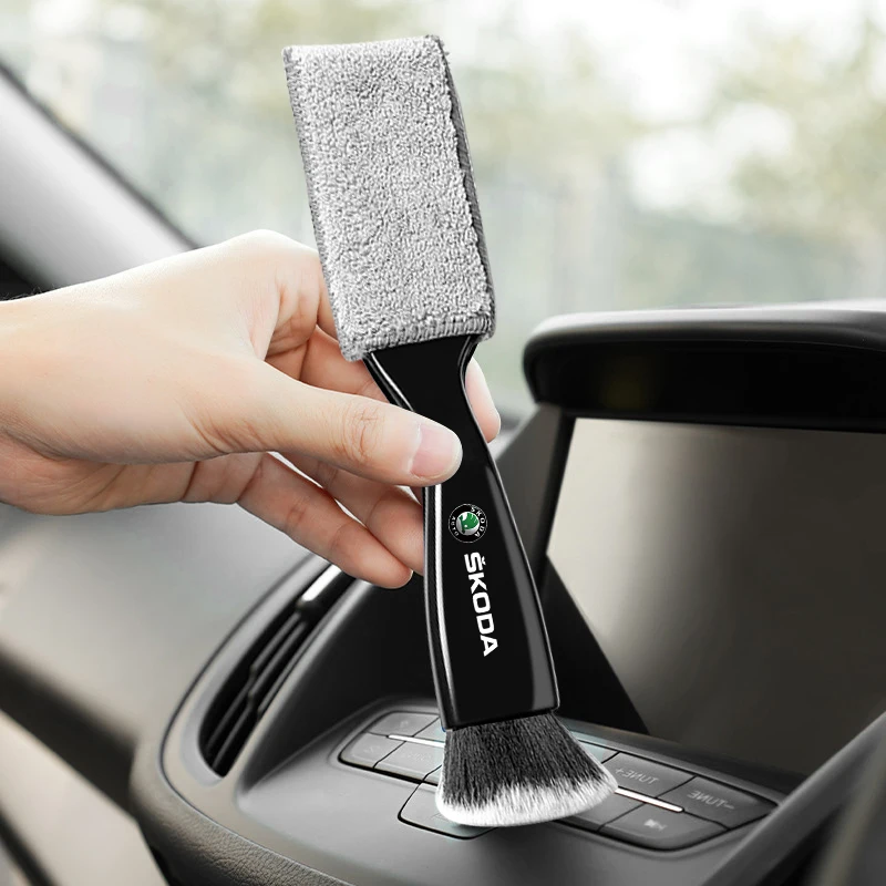 Car Air Conditioning Air Outlet Cleaning Dust Removal Soft Brush Cleaning Tool for Skoda Sharp Sharp Crystal Sharp Rapid Speed