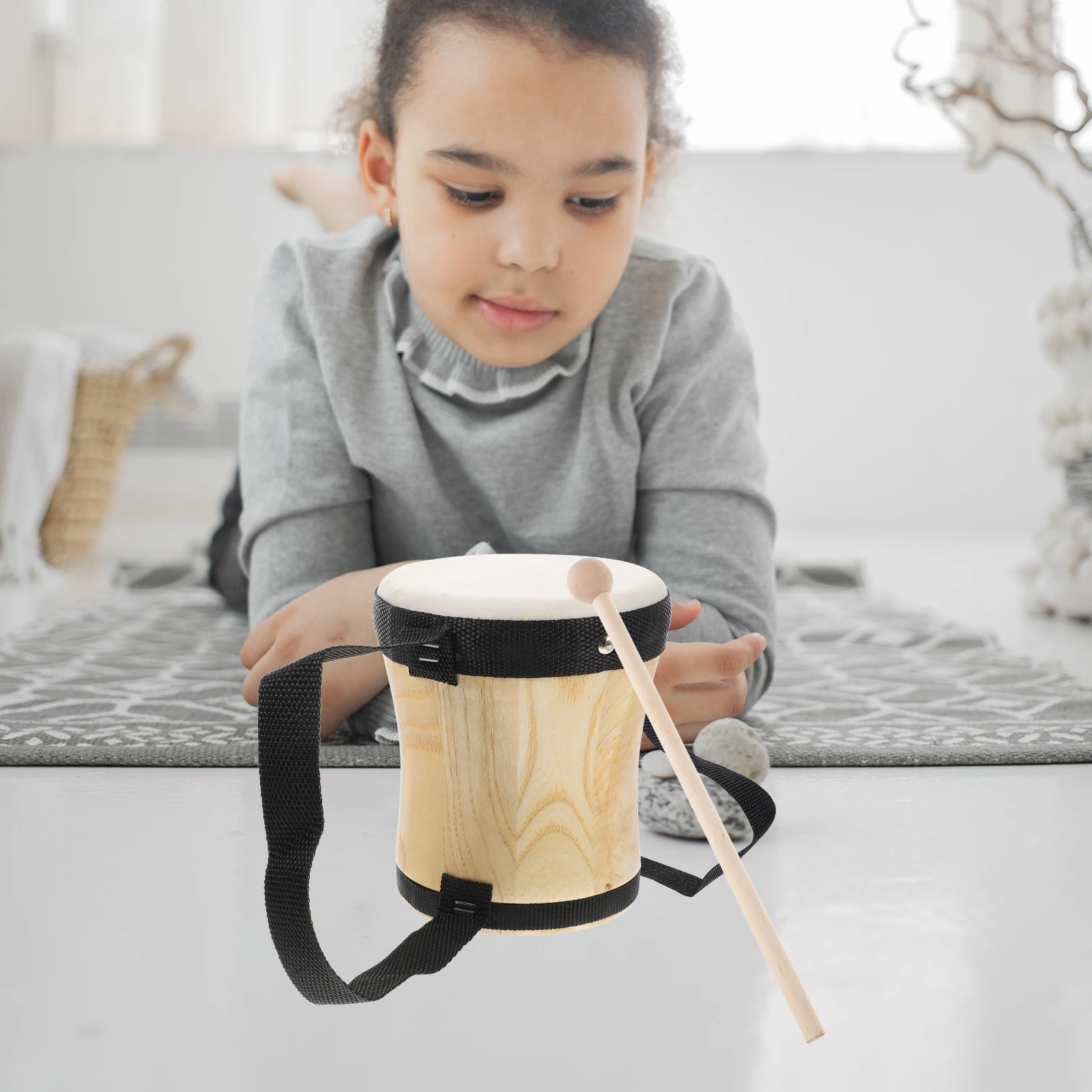 

1 Set Sheepskin Drum Compact Lightweight Kids Percussion Instrument Music Musical Drum For Celebration