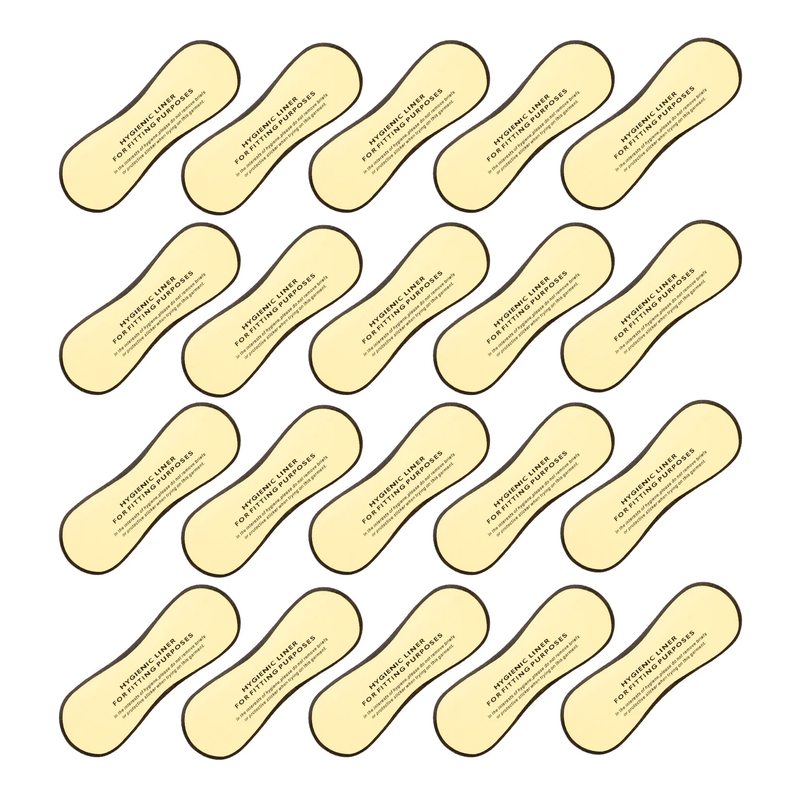 50 Pcs Hygienic Swimsuit Lingerie Sticker Labels Take Bath Private Pads Pvc Self-adhesive Liner