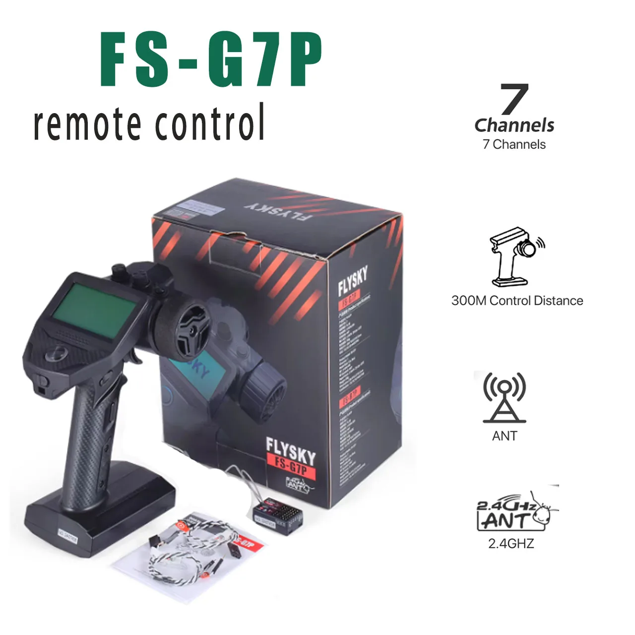 Flysky G7P RC Transmitter and Receiver R7P FS-R7P 2.4Ghz for Crawler Truck Car Boat Robot