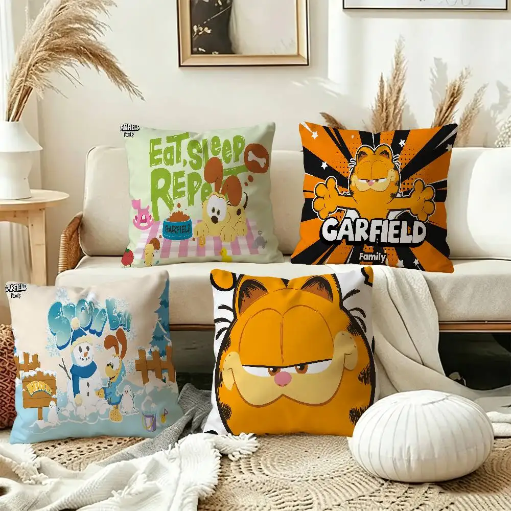 Anime G-Garfield Cute Cat Pillow Cushion Cover Pillowcase Living Room Sofa Home Decor Customized