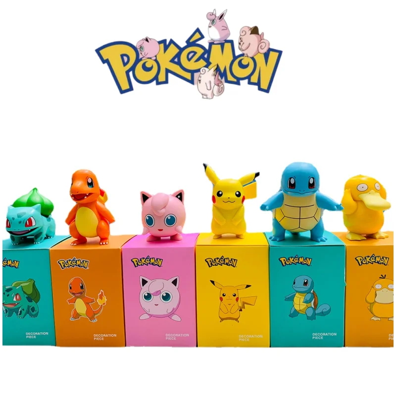 Pokemon Cartoon Anime Starry Sky Dream Series Toys Figurines Car Interior Decoration Ornaments Children's Birthday Gifts