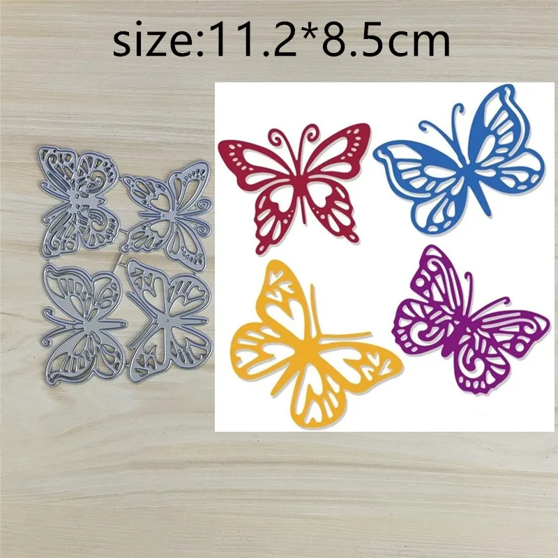 

Hollow Colored Butterfly Metal Cut Dies Stencils for Scrapbooking Stamp/Photo Album Decorative Embossing DIY Paper Cards