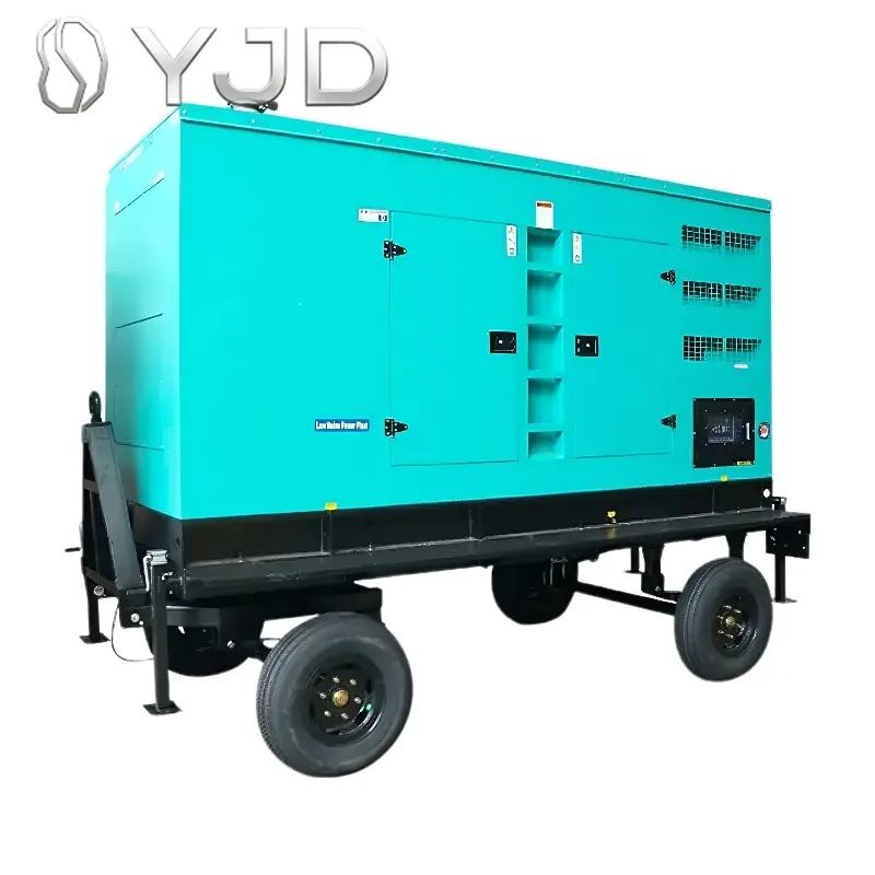 Diesel Generator Set Heavy-duty 30kw 50kw 100kw Remote Start 60Hz 230V Trailer Type Suitable for Marine Industrial Power