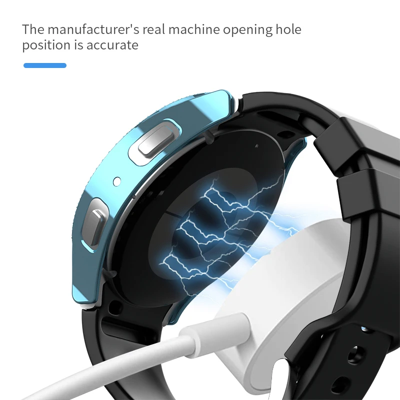 Coque en diamant pour Samsung Galaxy Watch 6, coque PC, protection de pare-chocs tout autour, accessoires de montre Galaxy Watch 6, 44mm, 40mm, mode