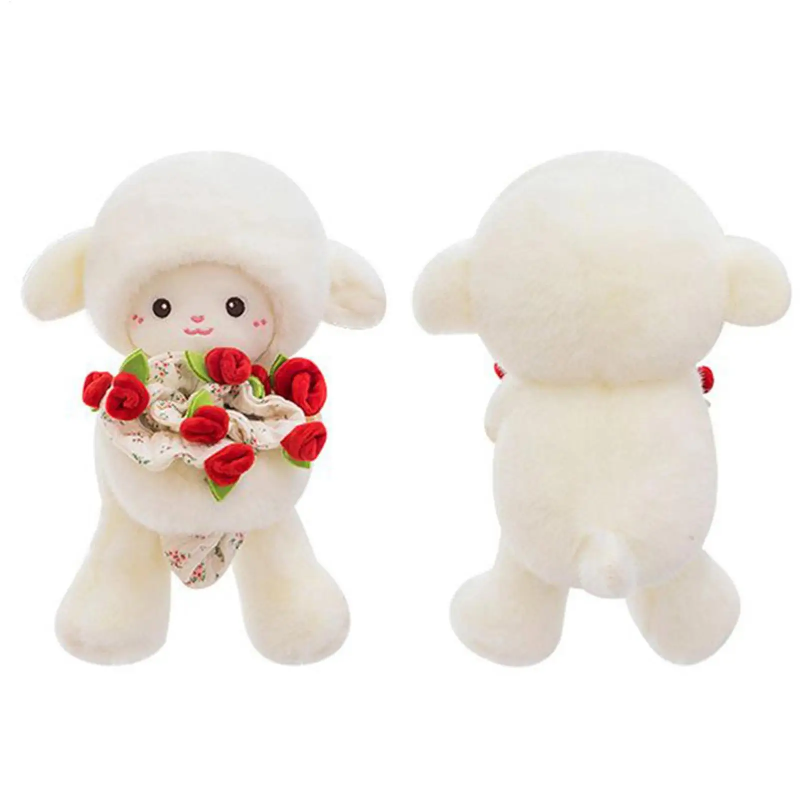 Brinquedo de pelúcia de cordeiro 30cm super macio animal de pelúcia fofinho huggable boneca para crianças meninas meninos aniversário presente de natal berçário decoração do quarto