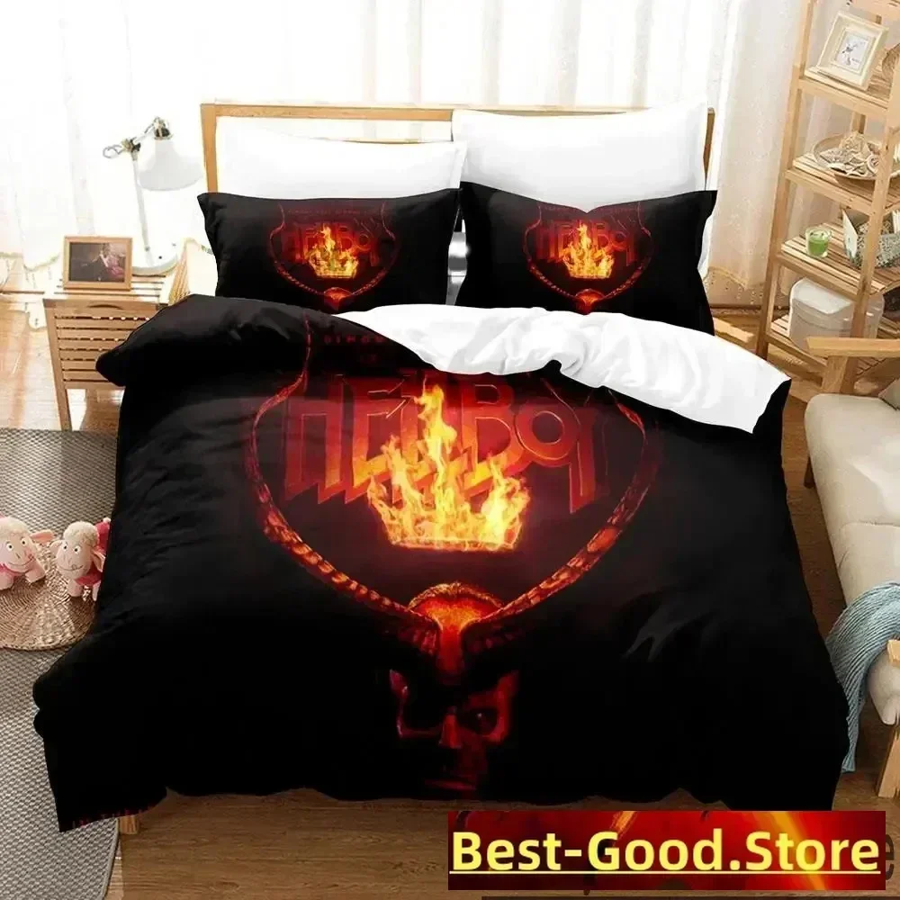 

3D Print The Film Hellboy Bedding Set Printed Bed Set With Pillowcase Bed Duvet Cover Soft Queen King Size Bedclothes Home