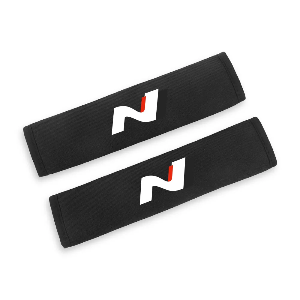 2PCS Car Seat Belt Protective Cover Pad Shoulder Cushion For Hyundai Tucson Creta l20 I30 Festback I30N Veloster Kona