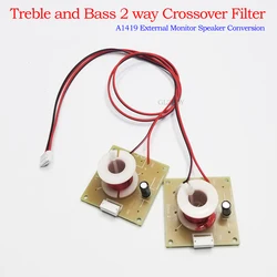 For imac A1419 Speaker 2 Way Treble Bass Speaker Crossover Audio Tweeter Woofer Filter Frequency Divider A1418 A1419 A2115 27