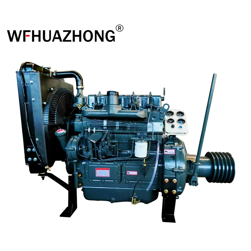 Big Factory Supply Machinery Engine 50hp 75hp 100hp 150hp Diesel Engines With Pulleys To Run Machines