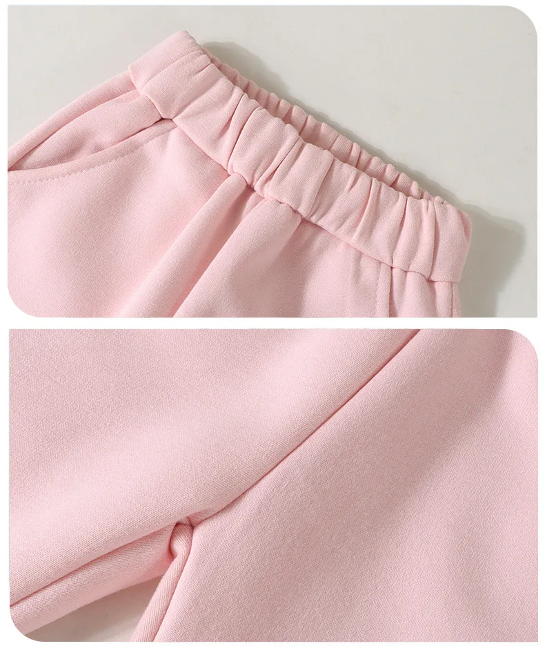 2026 Neues Herbst-Set für Mädchen, 2-teilig, Kinder-Sweatshirt mit süßem Muster, Spitze und Rüschensaum, Hosenanzug, lässiges Prinzessinnen-Outfit für Kinder, 0-10 Jahre – Detail 15