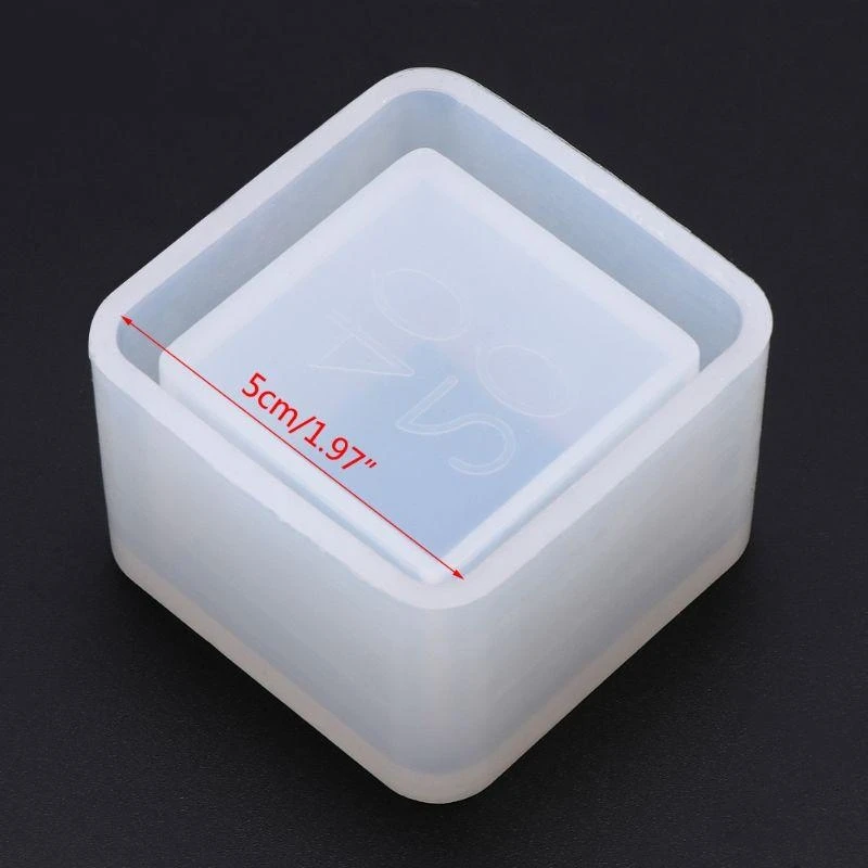 

652F DIY Plant Pot Mold Cube Resin Planter Mold Square Silicone Molds DIY Flower Pot Molds Pen Holder Epoxy Casting Molds