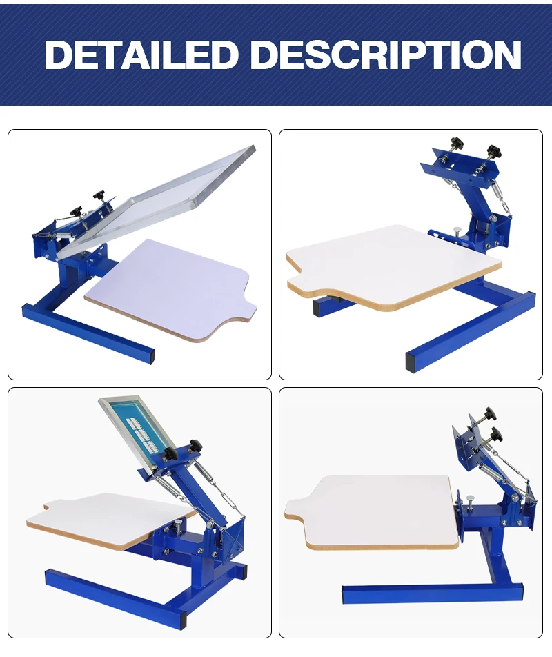 1 kolor 1 stacja Maszyna do sitodruku na koszulkach do drukarki koszulek DIY