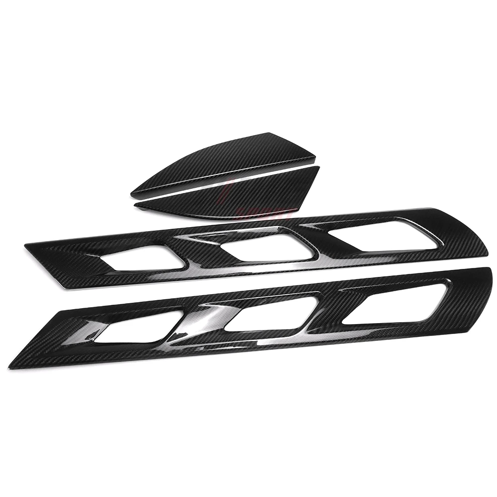 Real Carbon Fiber For Lotus Emira 2022 2023 2024 Exterior Engine Roof Hood Air Vent Scoop Frame Cover Sticker Trim Accessories